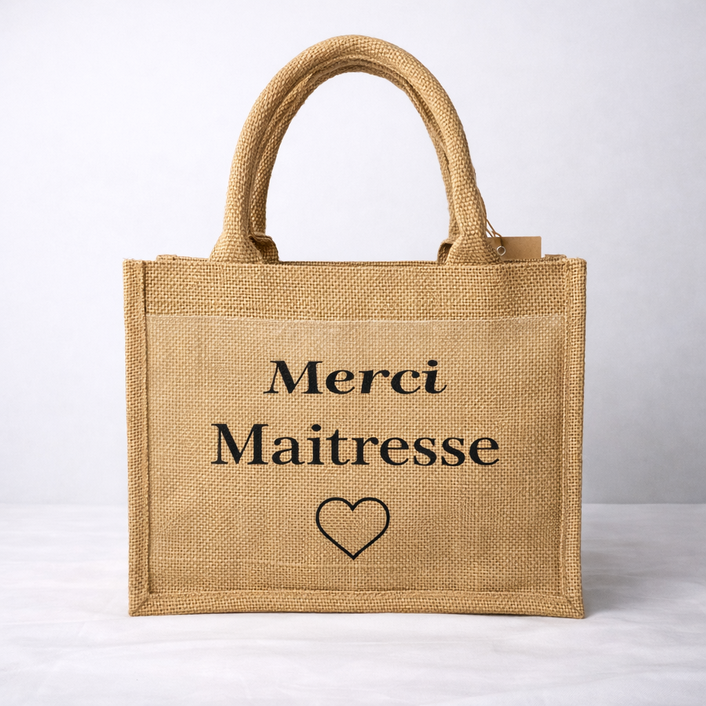 Sac Jute Luxe 🌿 – Personnalisé & tendance